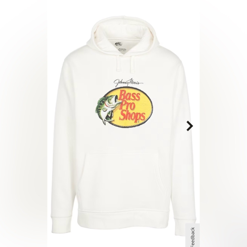 Bass Pro Shops Hoodie Men’s Size L in Whisper White